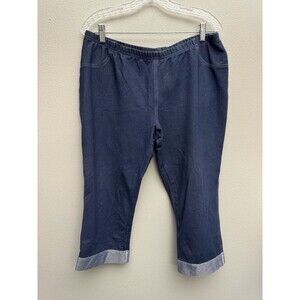 Women’s Sun Moda California Blue Cropped Jeggings XL